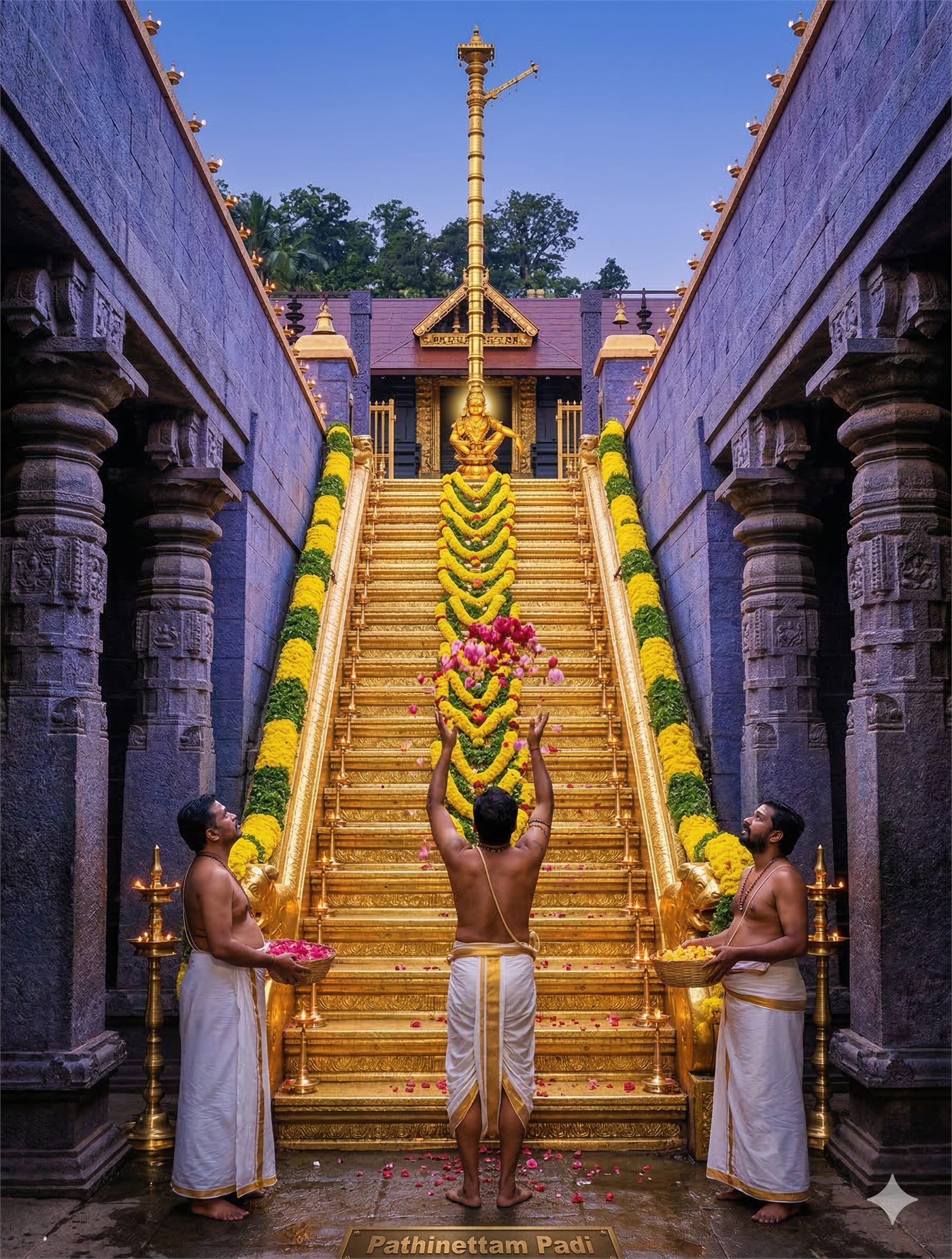 The 18 holy steps of Sabarimala